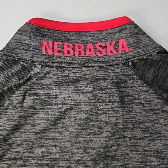 Nebraska Huskers Colosseum Black Red Amnesia 1/4-Zip Pullover Men's Medium NWT - Picture 7 of 9